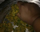 A picture of step 3 of Makki ka Methi pratha (winter special).