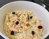 A picture of step 2 of Glorified Coleslaw.