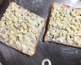 A picture of step 3 of Veg Mayonnaise Open Sandwich.