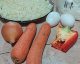 Foto del paso 1 de la receta: TORTILLA de arroz y zanahoria! [Veggie🌱]