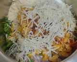 A picture of step 2 of Corn, cheese & vegetable fritters.