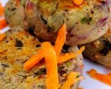 A picture of step 4 of Shakarkand tikki sweet potato peanut tikkis.