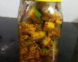 A picture of step 4 of Raw mango pickle.