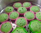 Foto langkah ke 4 dari resep Bolu Kukus Pandan Meses.