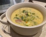 Cukkinifőzelék SerranoMorzsával recept fázis 2 fotója