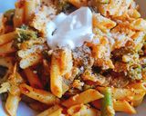 Foto del paso 7 de la receta Pasta en salsa rosa