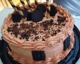 A picture of step 7 of Chocolate 🍫 loaded cake.