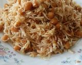A picture of step 5 of Chana Mint pulao.
