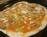 Foto del paso 4 de la receta Pizza de alcachofas con anchoas apta para personas con diabetes