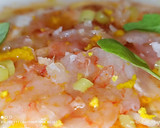 Foto del paso 6 de la receta: Carpaccio de gambita roja en su jugo