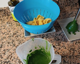Foto del paso 4 de la receta: Lumaconi relleno de Salmón y queso con salsa de espinacas (Airfryer)