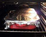 Tűzdelt karaj zöldfűszeres, joghurtos burgonyával recept fázis 4 fotója