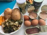 Ensalada muy fresca de patata y vegetales!!