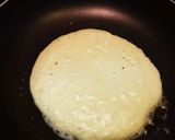 A picture of step 2 of Blueberry Pancakes#themechallenge.