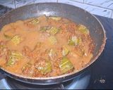 A picture of step 4 of Snake gourd sabji.