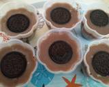 Puding Oreo Mix Milo langkah memasak 5 foto