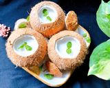 Hình bước làm 4 của món Rau câu trái dừa