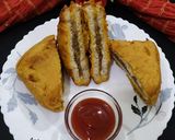 A picture of step 6 of Bread (Bread Pakoda).