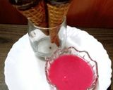 A picture of step 3 of Cherry Homemade blush ice cream Drizzle.