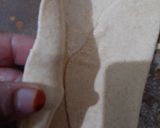 A picture of step 2 of Layered square paratha.