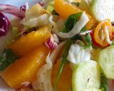 Foto del paso 2 de la receta Tempeh a la plancha con ensalada mixta y naranjas