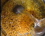 A picture of step 2 of Palak Dal (spinach-lentil soup).