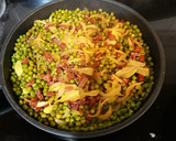 Foto del paso 3 de la receta: Guisantes con chorizo al vino blanco