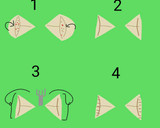 Foto langkah ke 6 dari resep Kulit Samosa Isi Tumis Sosis.