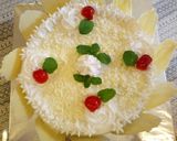 A picture of step 18 of #mycreativewhiteforestcontest.