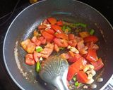 A picture of step 1 of Jain Matar Paneer.