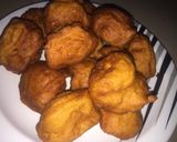 A picture of step 2 of Beans ball (kosai/akara).