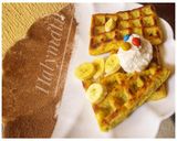A picture of step 4 of Plantain waffles.