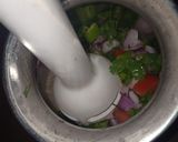 A picture of step 2 of Coriander chutney.