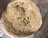 Une image de l'étape 3 de Riz à la cardamome et molokhia.