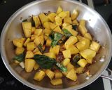 A picture of step 3 of Yellow pumpkin Fenugreek seeds sprouts subji.