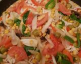 A picture of step 7 of Grated bread eggs pizza.