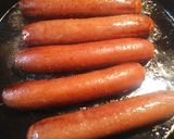 A picture of step 1 of Smoked Sausage and Egg Sandwich.