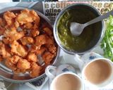A picture of step 4 of Masoor dal pakodi.