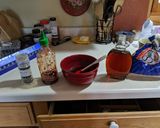 A picture of step 2 of Lloyd's Batch Candied Bacon.