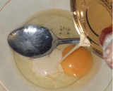 A picture of step 1 of Pancake with scrambled egg.