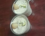 A picture of step 5 of Gulab jamun mousse with White chocolate.