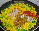 A picture of step 4 of Butter Corn Chaat.