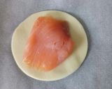 A picture of step 2 of Egg and smoked salmon Wellington.