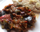 Foto del paso 6 de la receta: Perca a la plancha con pisto de verduras y ajo