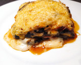 Foto del paso 4 de la receta: Lasaña de berenjena, jamón York y queso en airfryer