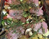 A picture of step 3 of Chop & chuck chicken & chorizo traybake.