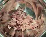 Une image de l'étape 17 de Flan aux fanes de carottes, oignons nouveaux, jambon et saint Moret.