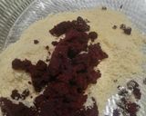 A picture of step 4 of Beetroot rava ladoo.