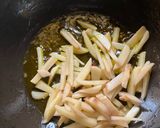 A picture of step 4 of Kanchkola Khosha’r Chorchori / Raw Banana Peel dry veggie.