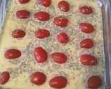 Une image de l'étape 2 de Clafoutis de tomate cerise.